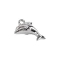 Pendentif dauphin 3D en acier inoxydable accessoire bijoux DIY, argenté pour collier. - Grand Dauphin 3D (38)