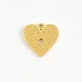 Retro gold heart metal pendant charm for DIY jewelry necklace bracelet making accessories variant - 8 Twill Woven Heart Charm