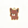 Stainless steel enamel dog charm pendant for DIY handmade bracelets necklaces accessories. - French Bulldog