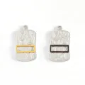 Stainless steel geometric textured DIY necklace pendant charms jewelry accessories. - Gold Stripes