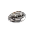 Silver cowrie shell charm pendant for DIY necklace bracelet vintage jewelry accessory - Conch Pendant