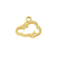 Gouden wolken bedel hanger met kristallen sterren voor DIY sieraden maken armband ketting - Strass Holle Wolk