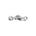 DIY connecteur pendentif poisson en acier inoxydable pour collier bracelet fabrication bijou. - 49 Poisson long à deux trous
