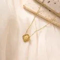 Gold titanium steel clover necklace, elegant variant style for women, minimalist daily jewelry. - Single Four-Leaf Clover Necklace / Gold