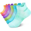 Breathable mesh low-cut sports socks for men and women multi-color gradient athletic ankle socks. - One Size / Multicolor