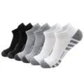 Herren Sport Kurzsocken atmungsaktive Mesh Sportsocken schwarz grau weiß im praktischen Set - Übergröße 42-47 / Weiß
