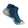 Herren Sport Laufsocken mit Fersenlasche, atmungsaktives gepolstertes Komfort-Design. - Einheitsgröße / Blau