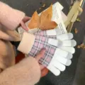 Χειμωνιάτικα γάντια αφής ζεστά πλεκτά καρό για γυναίκες και άνδρες καθημερινή χρήση στυλ - Λευκό