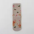 Christmas gingerbread men printed cotton mid-calf socks for women cozy winter warm daily wear - Christmas Gingerbread Man Style