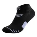 Herren Sport Socken niedriger Schnitt atmungsaktives Netz Laufen Fitness kurze Socken schwarz - Einheitsgröße / Schwarz