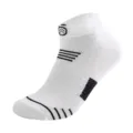 Weiße kurze Sportsocken für Herren, atmungsaktive Mesh Lauf Knöchelsocken weiss. - Einheitsgröße / Weiß
