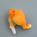 Niedlicher 3D Hunde Popo Kühlschrankmagnet lustiger tierischer Magnetaufkleber Deko - Kühlschrankmagnet Stil (bxt061-002) / Dunkelgelb
