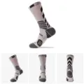 Herren Damen Sport Basketball Socken Elite Training Langer Schlauch Grau Schwarz Variante - Hellgrau + Dunkelgrau + Schwarz
