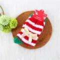 Cozy Christmas striped coral fleece socks for women, featuring a cute bow detail. - One Size / Bowknot Red and White Stripes