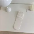 Calzini di pizzo bianco donna metà tubo estate dolce giapponese carino arricciato lolita moda - Taglia 35-40 / Motivo a onde bianche