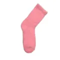 Light pink fluffy coral fleece slipper socks, soft warm cozy winter home socks for women. - Size 37-43 / Bright Pink