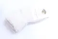 Gedetailleerde close-up van dikke wollen sokken met omslagboord, zachte warme babyschoenen. - 0-2 jaar / Lichtgrijs
