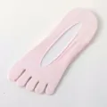 Rosa Fünf-Zehen-Socken Damen dünn atmungsaktiv getrennte Zehen unsichtbare Bootsocken Detail. - Einheitsgröße / Rosa