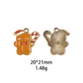 Kerst peperkoekman metaal emaille hanger diy sieraden accessoires sleutelhanger decoratie - Mooie Peperkoekman