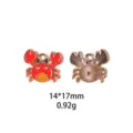 Oceaan serie krab legering hanger DIY sieraden accessoire gedetailleerde voor achterkant. - Krab