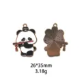 Leuke Chinese stijl panda emaille legering hanger bedel voor DIY sieraden maken accessoires - Stijl #4