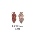 Alloy geëmailleerde hanger DIY sieraden bedel rood knoop ontwerp metalen accessoires. - Geknoopt Stijl (#4)