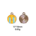 Pendentif charm émaillé en alliage emoji pleurant accessoires de bijoux DIY 15x18mm - Style 7