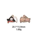 Pendentif en alliage émaillé chapeau de pirate accessoire bijoux DIY, charme de crâne. - Style Tête de Crâne Chapeau de Pirate (#8)