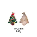 Pendentif en métal arbre de Noël breloques pour fabrication de bijoux DIY collier. - Sapin de Noël A