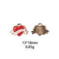 Pendentif cœur amour saint-valentin en alliage goutte d'huile accessoire bijoux DIY 13x18mm - Perle Globe