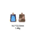 Pendentif en métal émaillé en forme de sac à dos pour bijoux DIY, porte-clés ou sac. - Taille #16