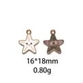 Zomer oceaan serie geemailleerd zeester legering hanger DIY sieraden accessoire sleutel. - Eenhoorn & Snoep