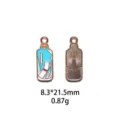 Vue détaillée du charm bouteille pirate en émail, mettant en valeur le design et l'alliage. - Style Bouteille à la Mer (#18)