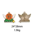 Pendentif aile de basketball en émail alliage accessoire bijoux DIY vue détaillée - MVP Aile Basketball (#5)