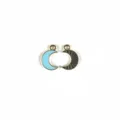 Geëmailleerd maan bedels set, vergulde legering halve maan voor DIY sieraden maken. - Maan / Blauw