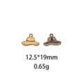 Summer beach straw hat alloy charm pendant DIY jewelry accessories 12.5x19mm craft - #4-Straw Hat