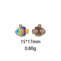 Joli pendentif poisson en émail coloré accessoire de fabrication de bijoux DIY - #5-Petit Poisson