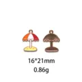 Pendentif parapluie de plage d'été en alliage métallique, accessoire bijoux DIY, 16x21mm. - #22-Parasol de Plage