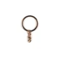 Gold metal key ring close-up, small link chain accessory for DIY handmade jewelry crafts making. - Style 1 / 10 Pieces/Pack
