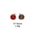 Halloween pompoen legering bedel hanger DIY sieraden armband accessoires 15x16mm - Stijl #4 (Pompoen)
