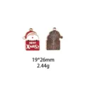 Kerst Kerstman emaille legering hanger DIY sieraden maken bedel accessoire 19x26mm - Kerstman