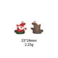 Kerst Kerstman Legering Emaille Bedels Hanger voor DIY Sieraden Armband 23x24mm - Kerstman