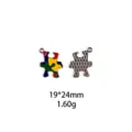 DIY alliage puzzle forme pendentif bijoux accessoires pour colliers porte-clés 19x24mm - #6 Style Pièce de Puzzle / Argent