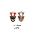Kerst herten legering hanger DIY sieraden accessoire schattige rendier bedel voor sleutelhanger - Kersthert