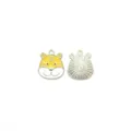 Cute tiger enamel alloy charm pendant for DIY jewelry making and lovely keychains accessories. - Style 1