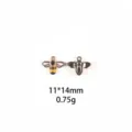Pendentif abeille en alliage goutte d'huile accessoires de bijouterie DIY 11x14mm - Ballon Maison Up