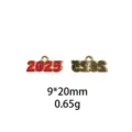 2025 en USA metalen bedels DIY legering sieraden hangt accessoires 9x20mm 0.65g knutselen. - Rood Gouden Bloem