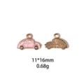 Pendentif voiture coccinelle email en metal alliage bricolage bijoux porte-cles 11x16mm - Ballons de Sport