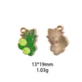 Pendentif en alliage de raisin vert, vue détaillée de l'accessoire de bijoux DIY 13x19mm porte-clés. - Style de Raisin Vert