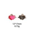 Pendentif cœur en émail alliage accessoire de bijoux DIY avec motif de flèche élégant. - Dinosaure Menthe